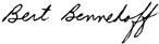 Bert Bennehoff signature